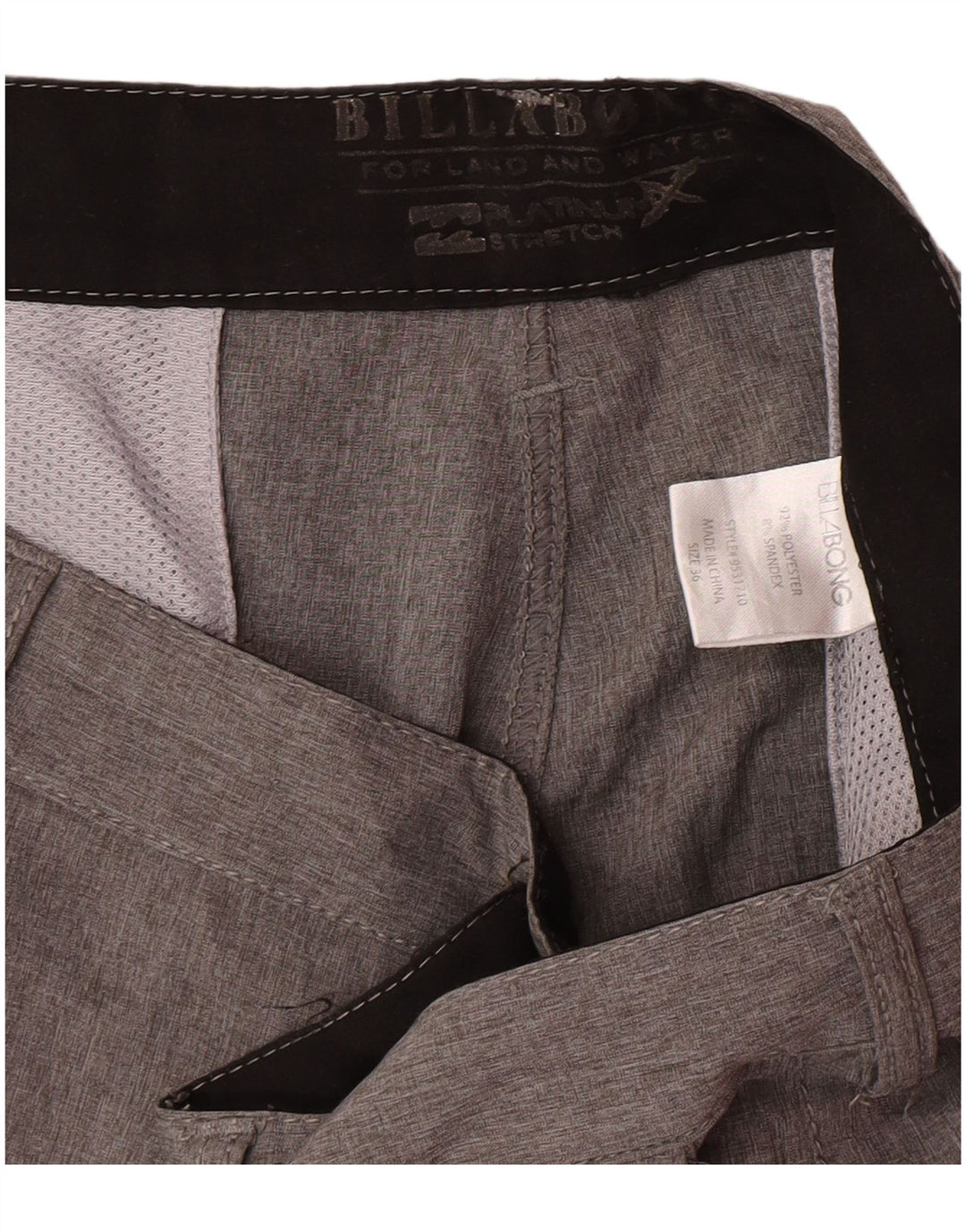 Billabong Herre Chino Shorts W36 Large Grå Polyester