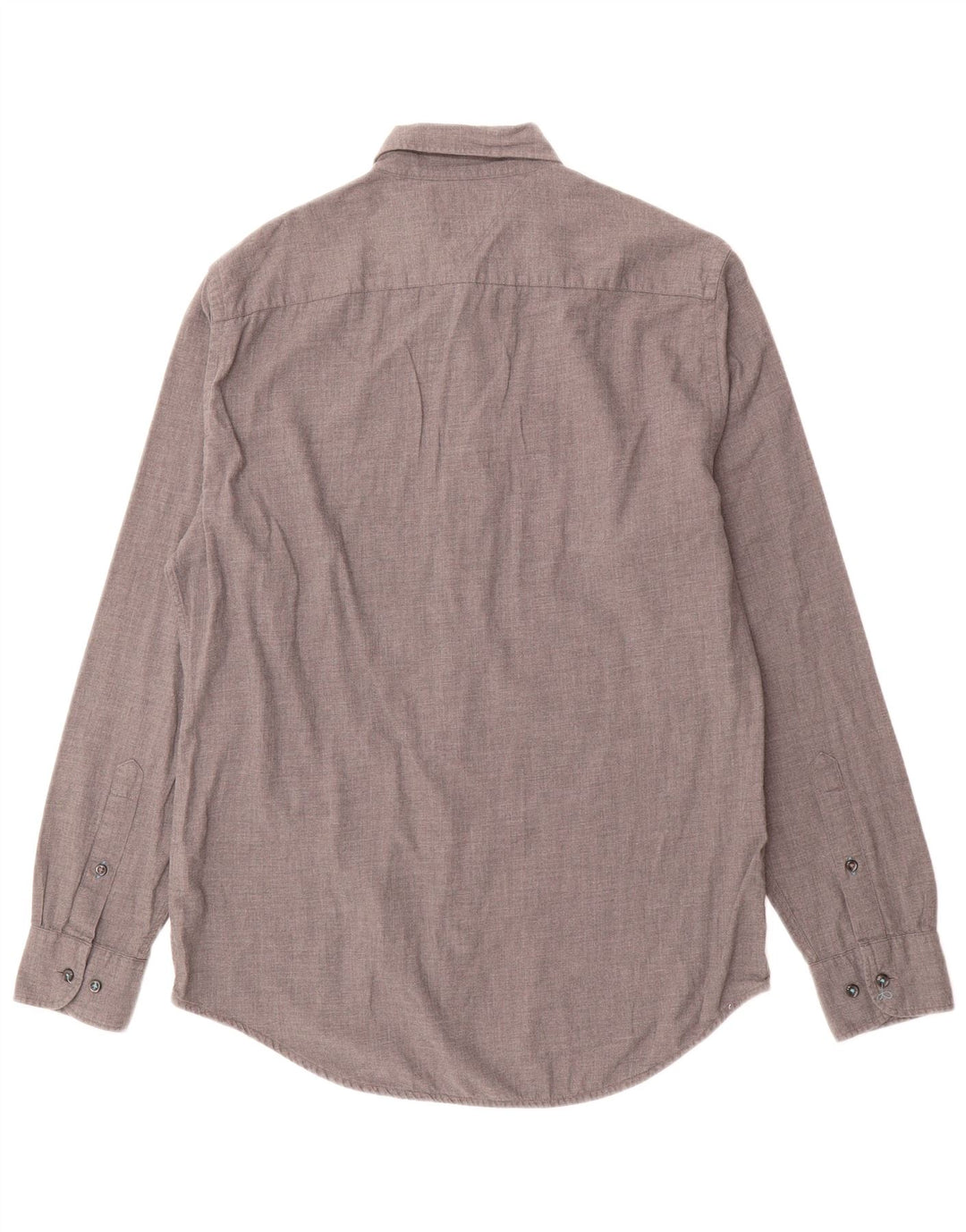 TOMMY HILFIGER Mens New York Fit Shirt Medium Grey Cotton