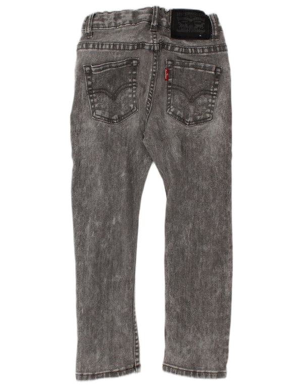 Levi's Boys 510 Skinny Jeans 3-4 år W20 L17 Grå Bomuld