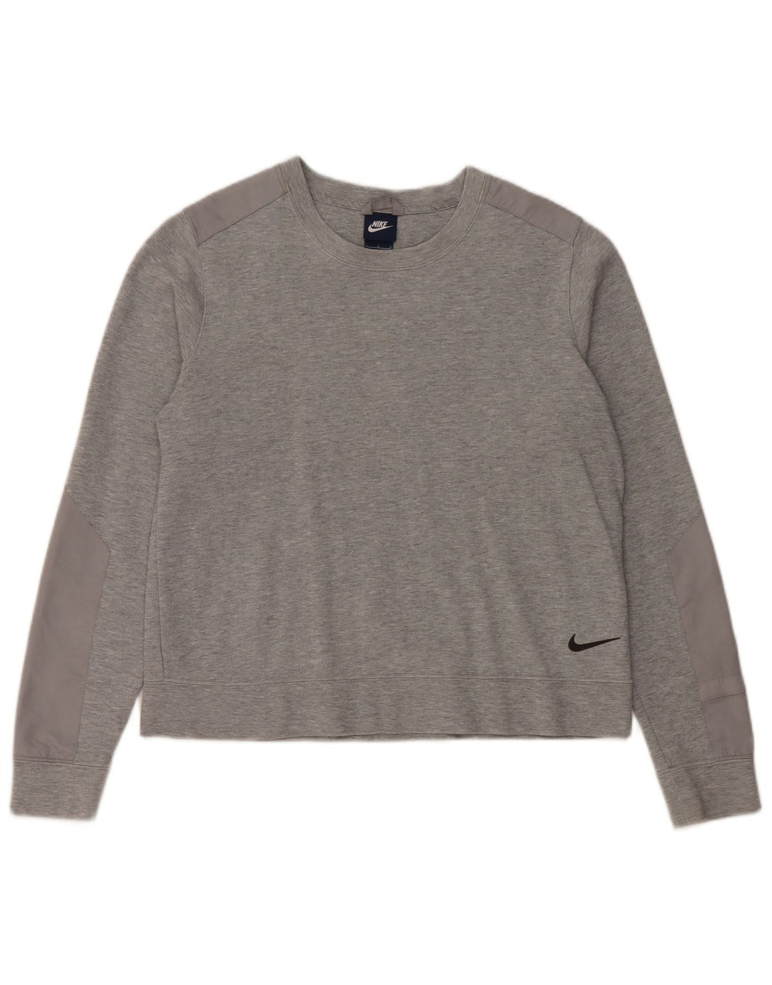 Nike Dame Sweatshirt Jumper UK 16 Stor Grå Bomuld