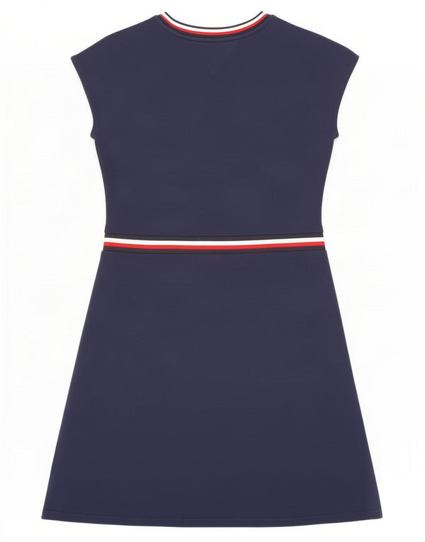 Tommy Hilfiger Pige T-Shirt Kjole 15-16 År Marineblå Viscose