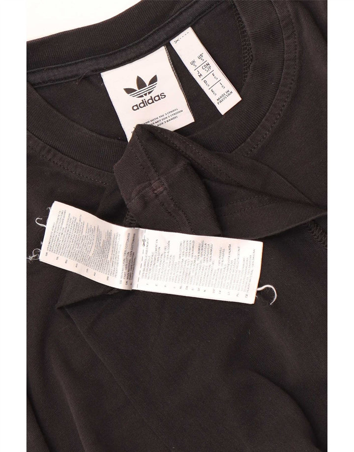 Adidas Herre grafisk T-shirt top lille sort bomuld
