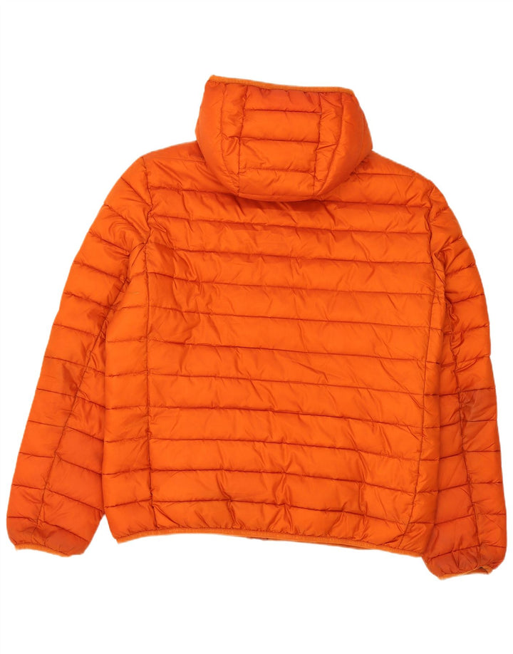 North Sails Herre hættepolstret jakke UK 40 Large Orange Polyester