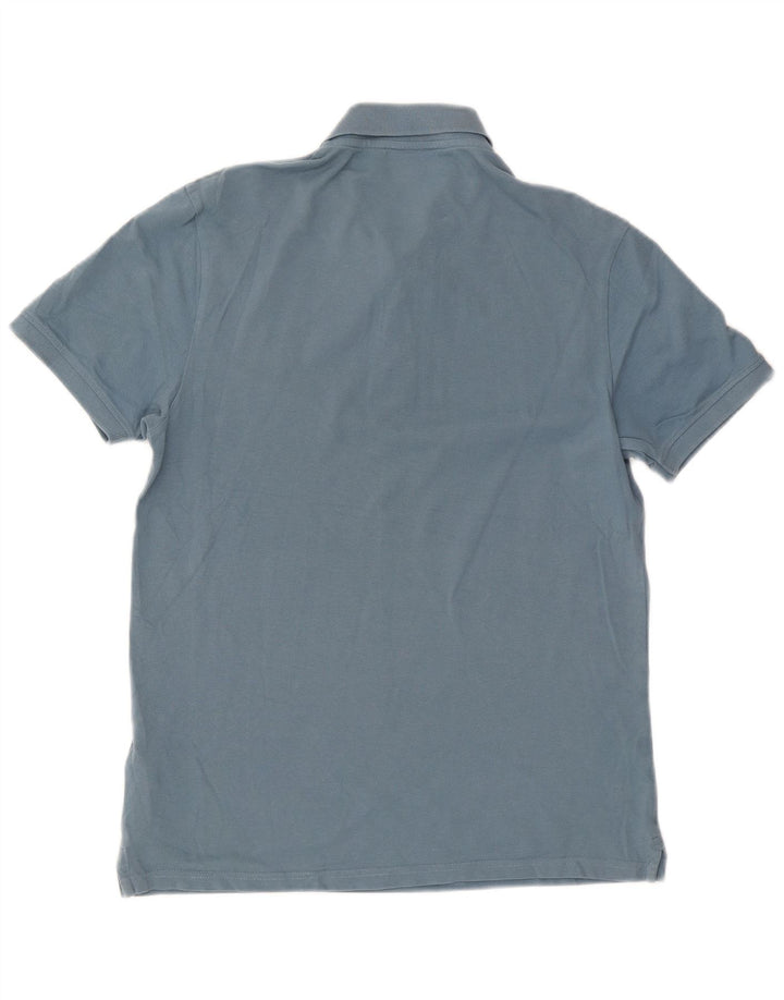 Lyle & Scott Mens Polo Shirt Medium Blue Cotton