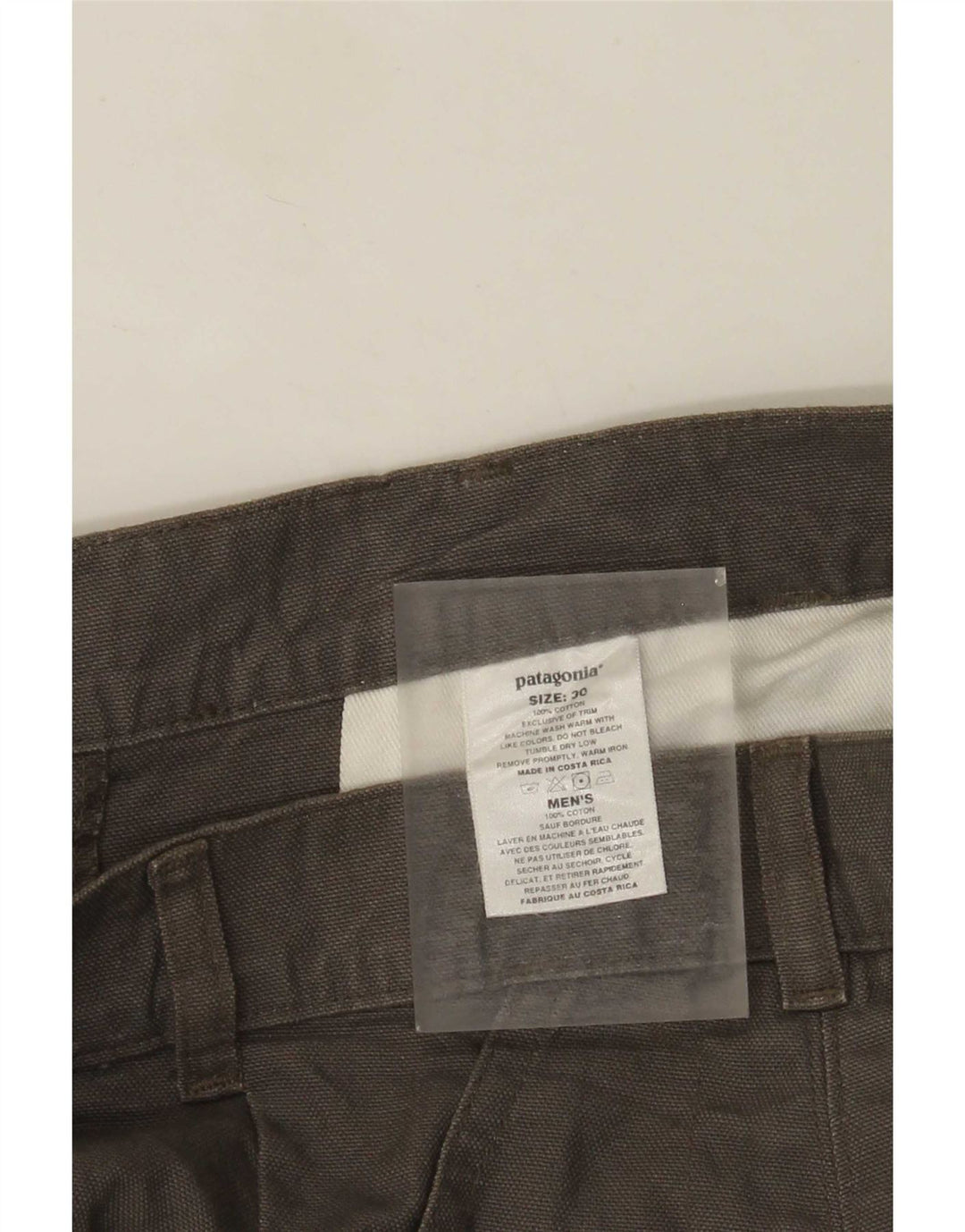 Patagonia Herre Chino Shorts W30 Medium Grey Bomuld