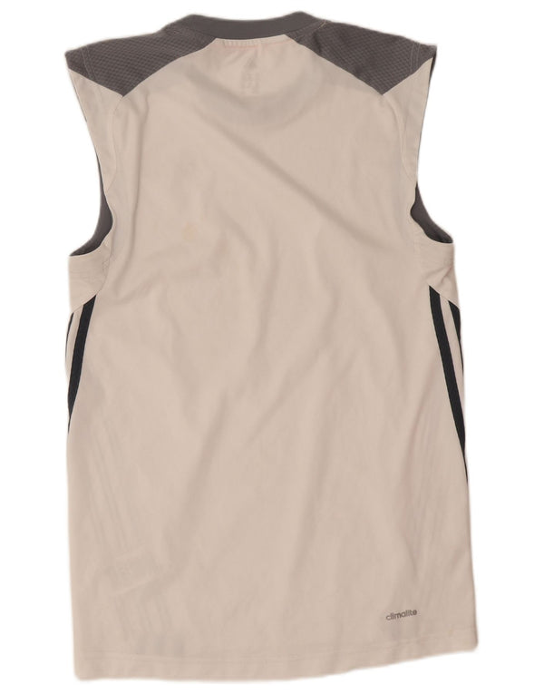 Adidas Herrevest Top XS Hvid Colourblock Polyester Sports