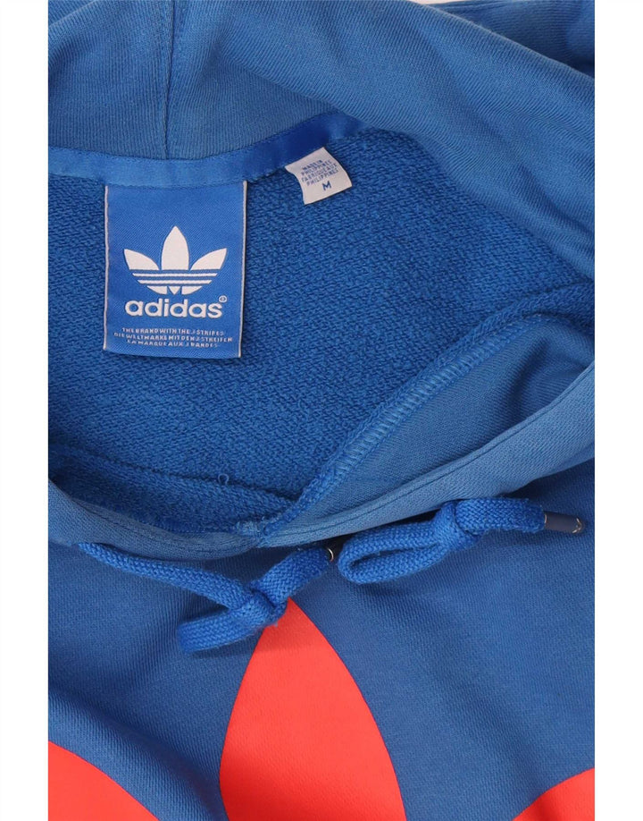 Adidas Grafisk hættetrøje til mænd mellemblå bomuld