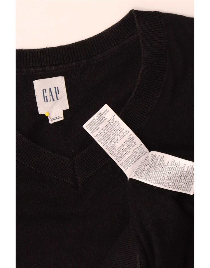 Gap Herre V-hals sweater Stor sort bomuld