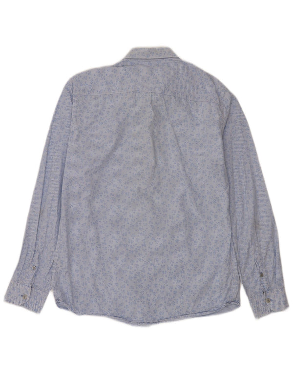 Crew Clothing Herreskjorte Medium Blue Floral Bomuld