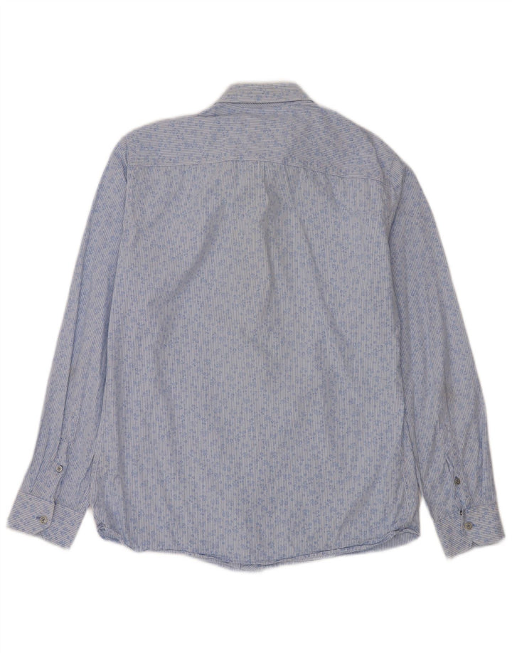 Crew Clothing Herreskjorte Medium Blue Floral Bomuld