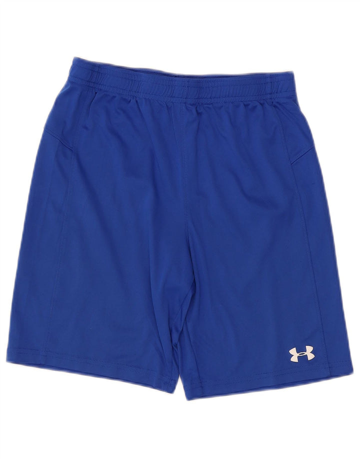 Under Armour Boys Heat Gear Sportshorts 11-12 år Large Blue