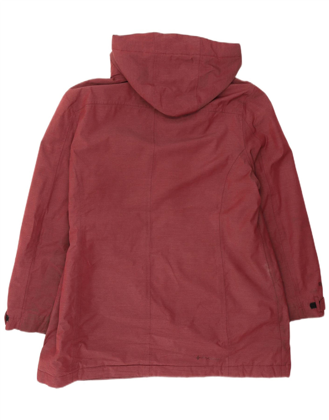 MC Kinley Dame Hooded Windbreaker Jacket UK 18 XL Burgundy Polyester