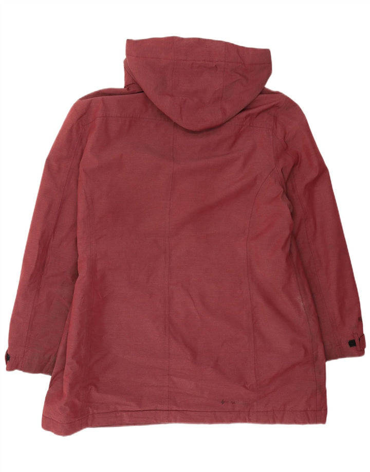 MC Kinley Dame Hooded Windbreaker Jacket UK 18 XL Burgundy Polyester