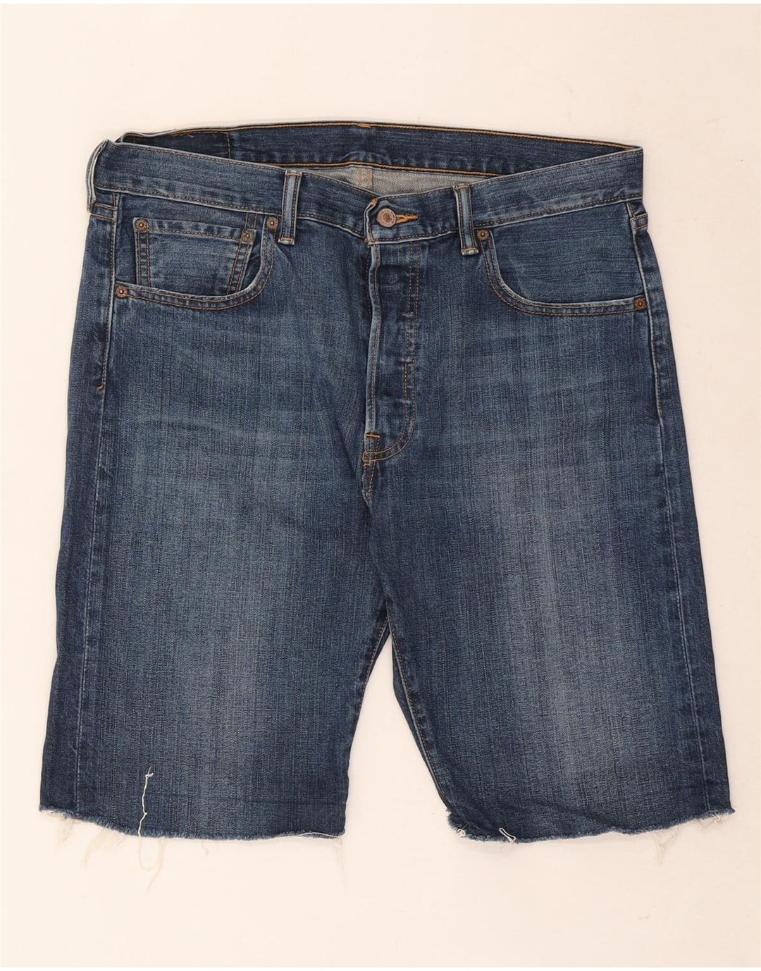 Levi's Herre 501 denimshorts W34 Large Blue Cotton