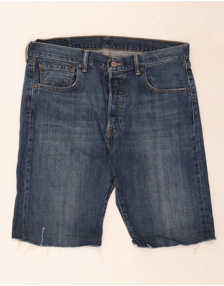 Levi's Herre 501 denimshorts W34 Large Blue Cotton