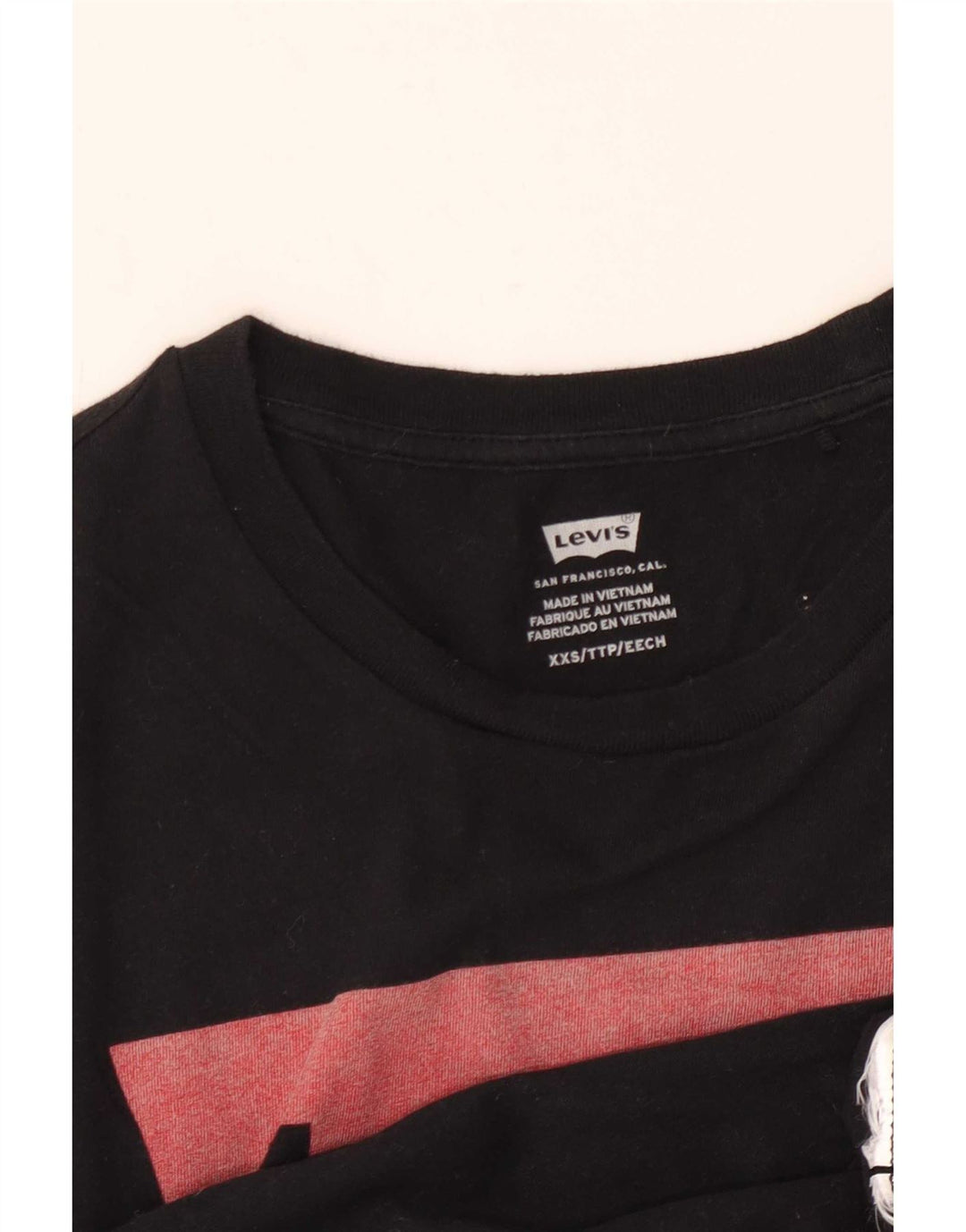 Levi's Dame Grafisk T-Shirt Top UK 2 2XS Sort