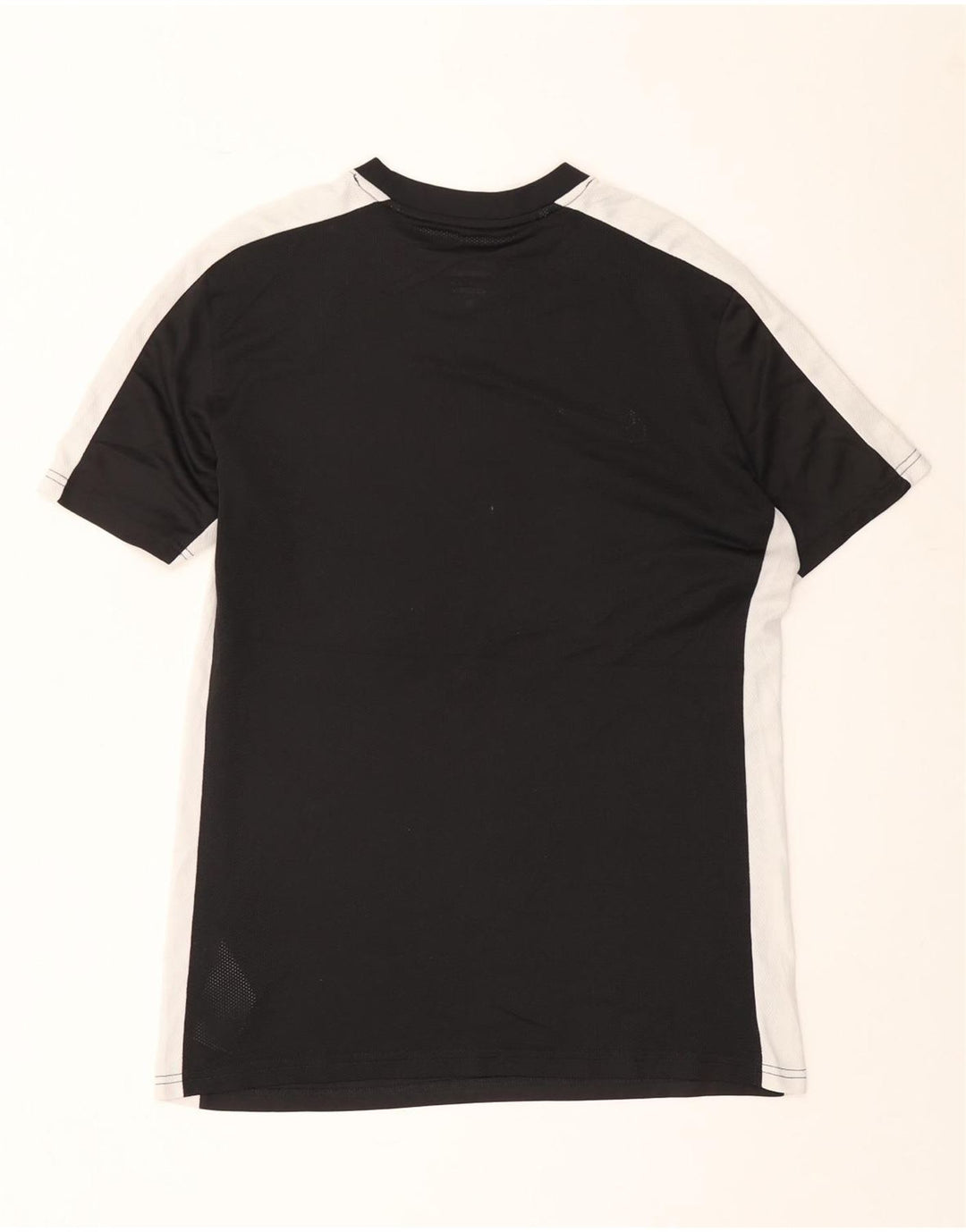 Nike Herre Dri Fit Slim Fit T-Shirt Top Stor Sort Colourblock Polyester