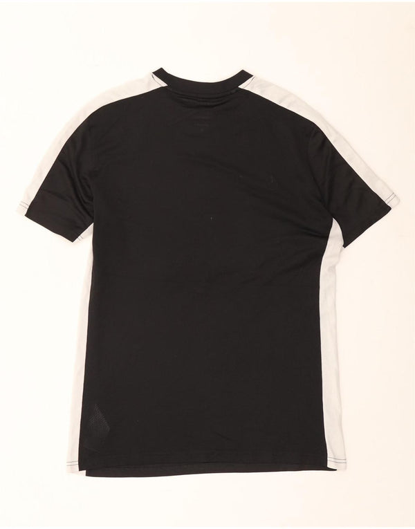 Nike Herre Dri Fit Slim Fit T-Shirt Top Stor Sort Colourblock Polyester