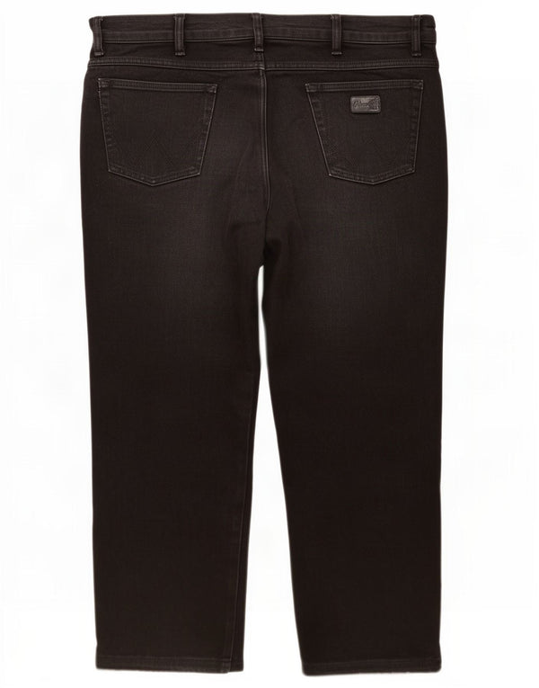 Wrangler Straight Jeans til mænd W40 L27 sort bomuld