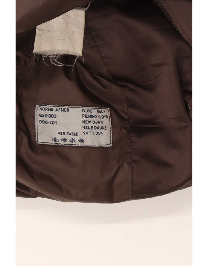 Moncler Dame Polstret Frakke Størrelse 3 Large Brun