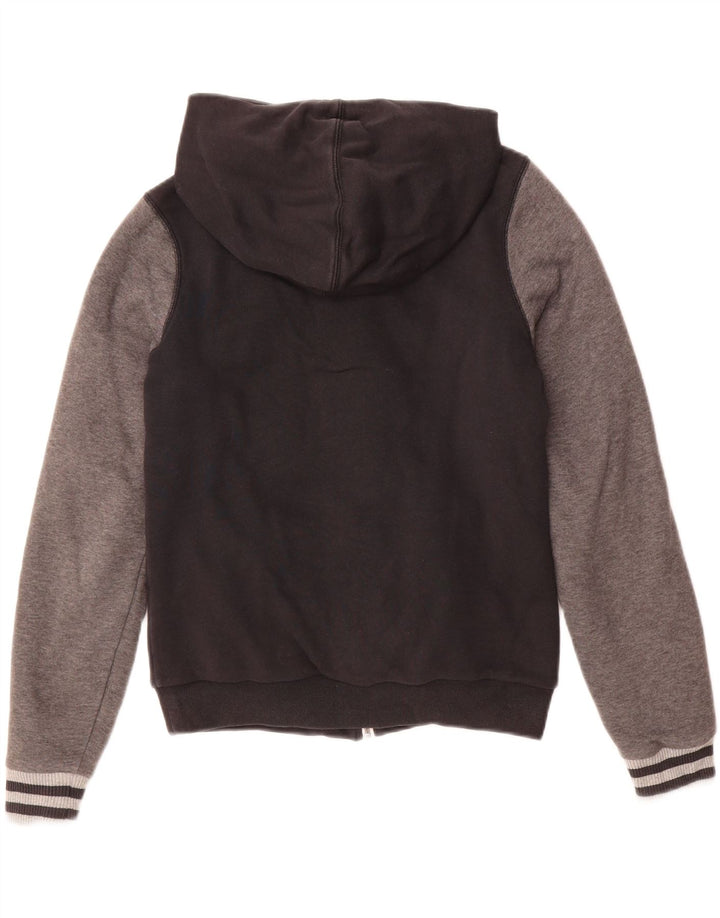 NIKE Womens Hooded Tracksuit Top Jacket UK 10 Small Black Colourblock Vintage Nike and Second-Hand Nike from Messina Hembry 