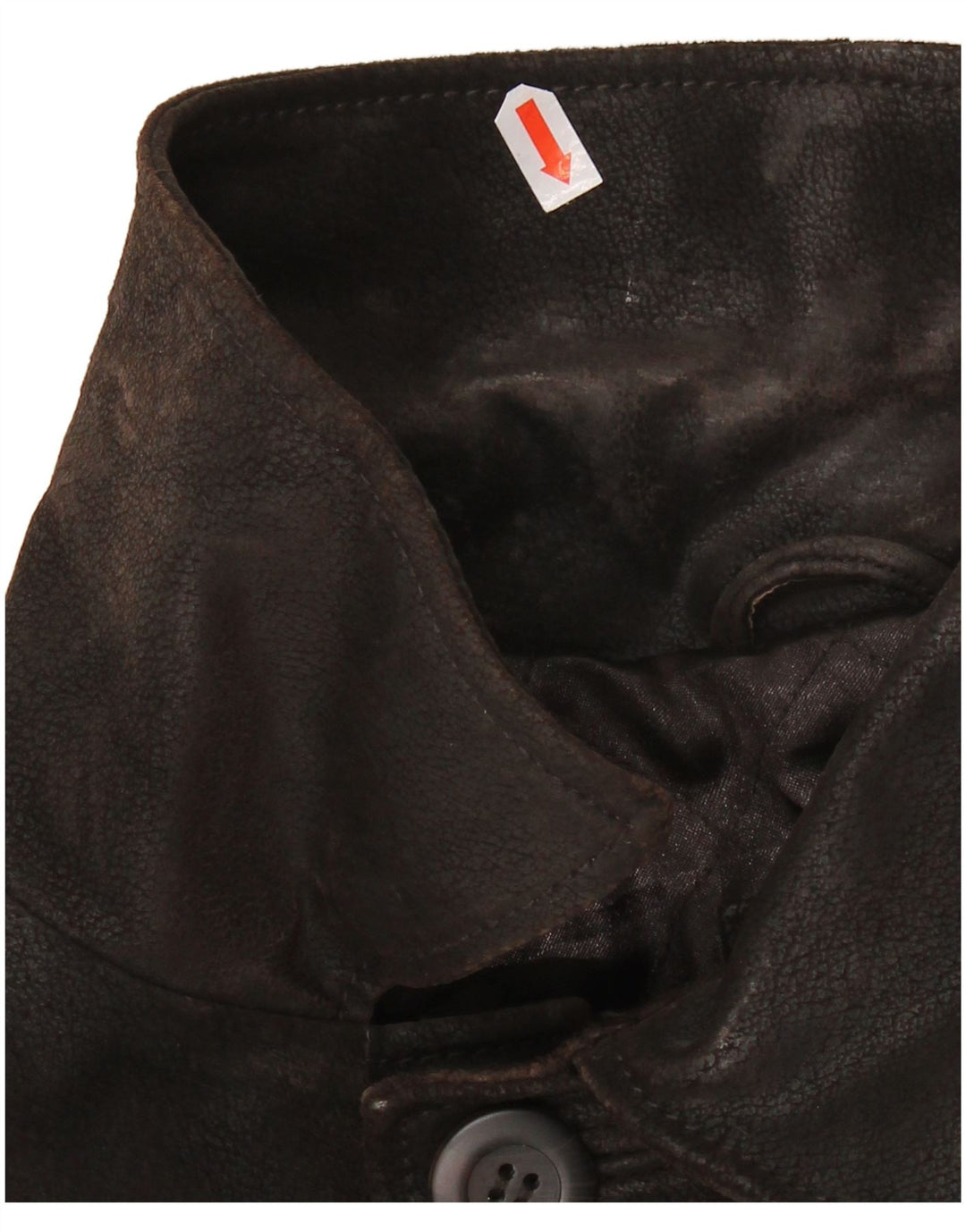 VINTAGE Herre læderjakke UK 42 XL Brunt læder
