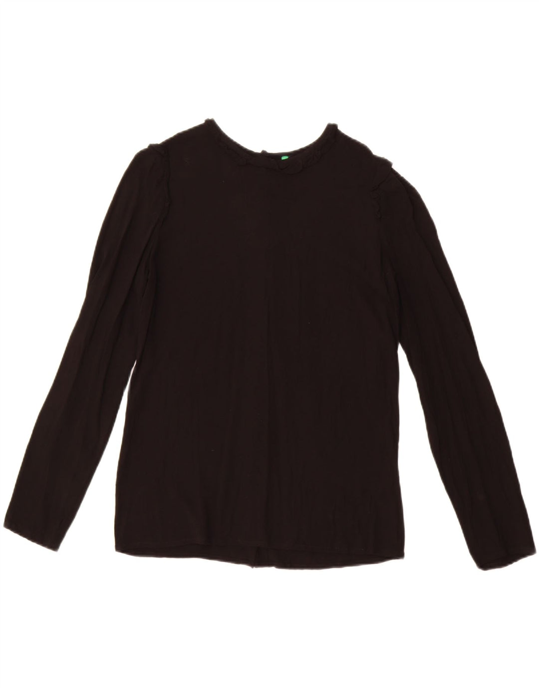 Benetton Dameskjortebluse UK 12 Medium Sort