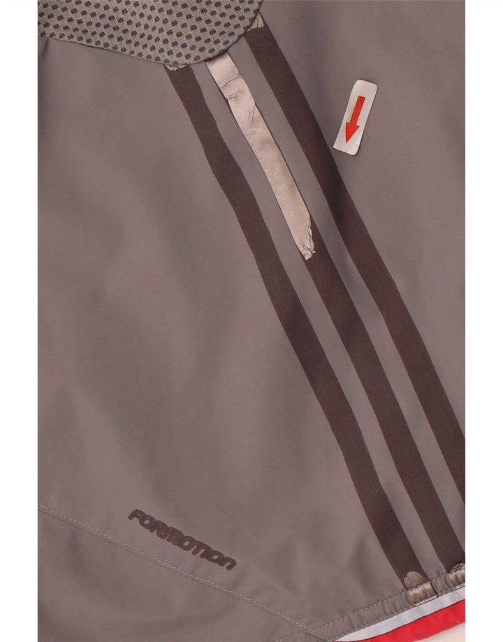 Adidas træningsdragt til kvinder, topjakke UK 16 Large Grå Colourblock Polyester