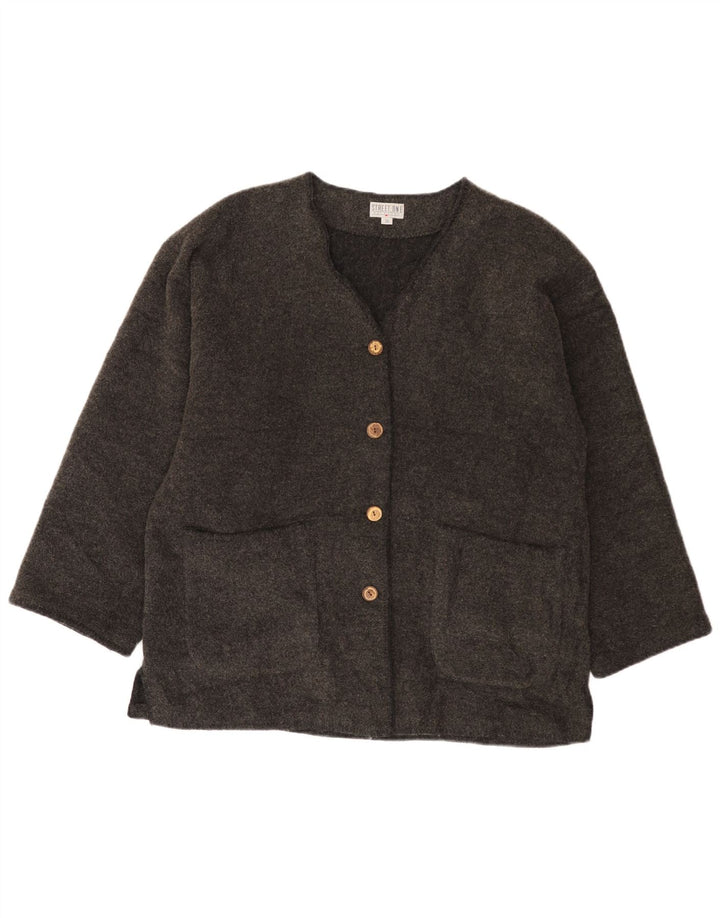 Street One Dame Oversized 4-knaps blazerjakke EU 36 lille grå uld