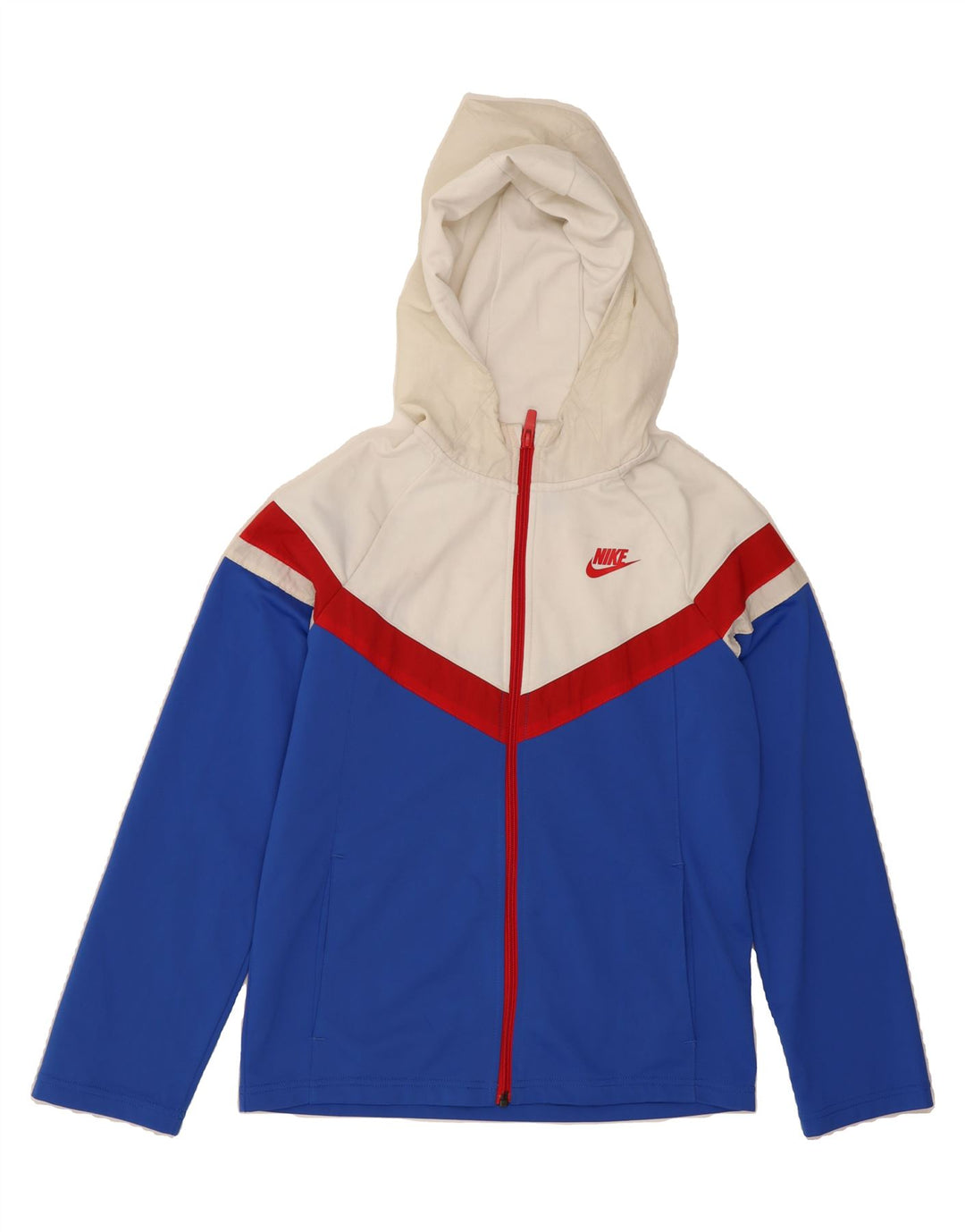 NIKE Girls Standard Tracksuit Top Jacket 12-13 Years Large  Blue Vintage Nike and Second-Hand Nike from Messina Hembry 