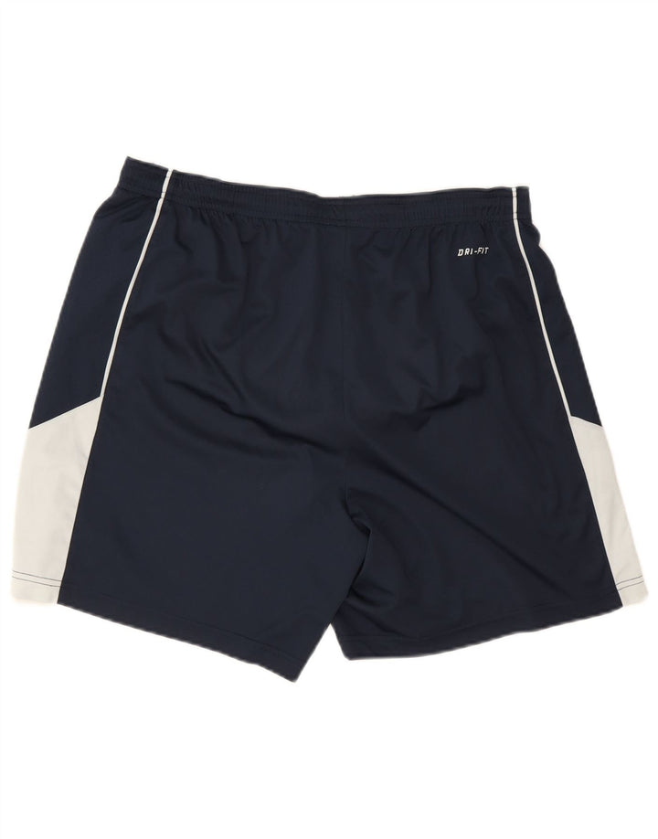 Nike Herre Dri Fit Sportshorts Store Marineblå Colourblock Polyester