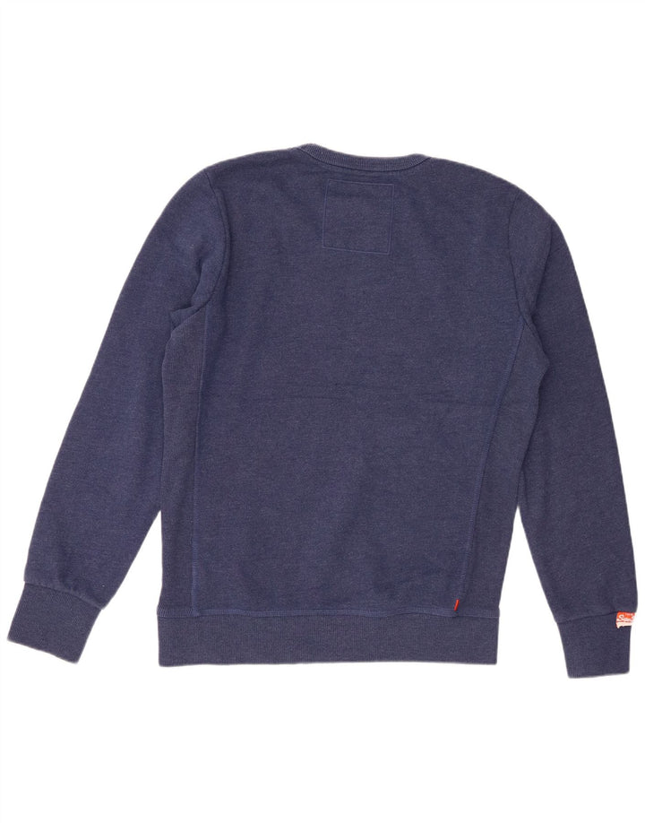 Superdry Sweatshirt til mænd, stor blå bomuld