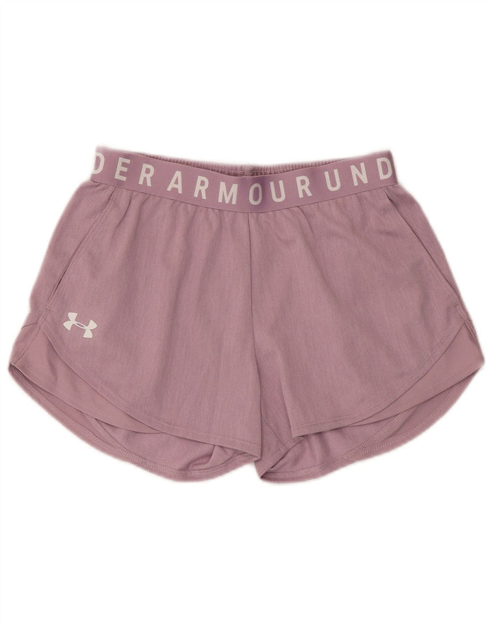 Under Armour Graphic Sports Shorts til kvinder UK 4 XS Pink Polyester
