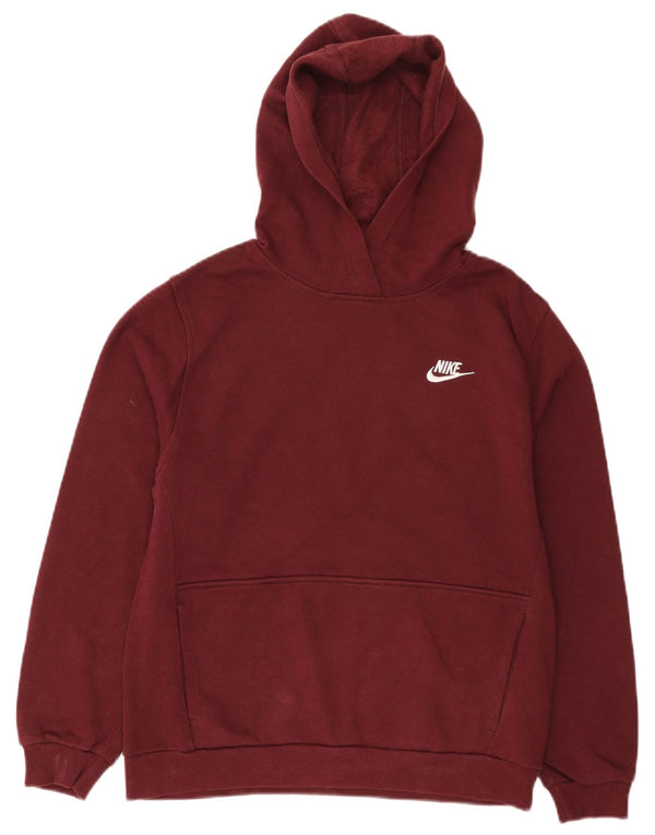 Nike Boys Hoodie Jumper 13-14 år XL Bourgogne bomuld