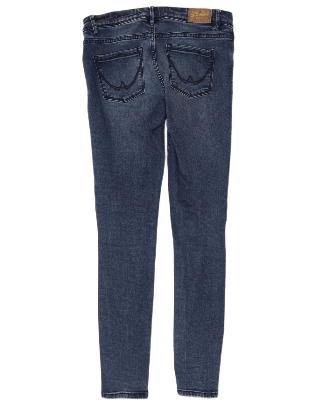SUPERDRY Dame Alexia Jegging Skinny Jeans W30 L32 Blå Bomuld