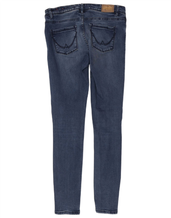 SUPERDRY Dame Alexia Jegging Skinny Jeans W30 L32 Blå Bomuld