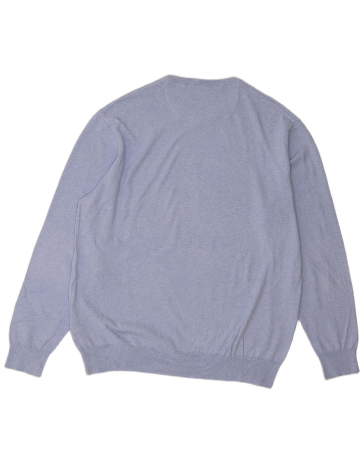 Kappa Herre trøje med rund hals 2XL blå bomuld