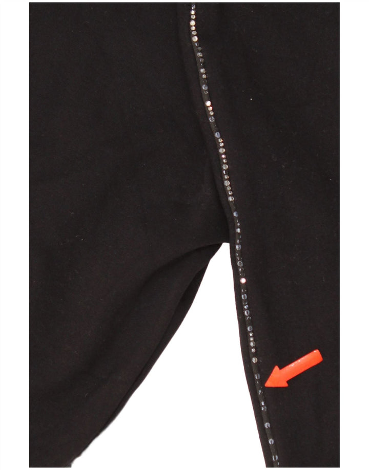 Marks & Spencer Womens Crop Leggings UK 8 Small Black Viscose