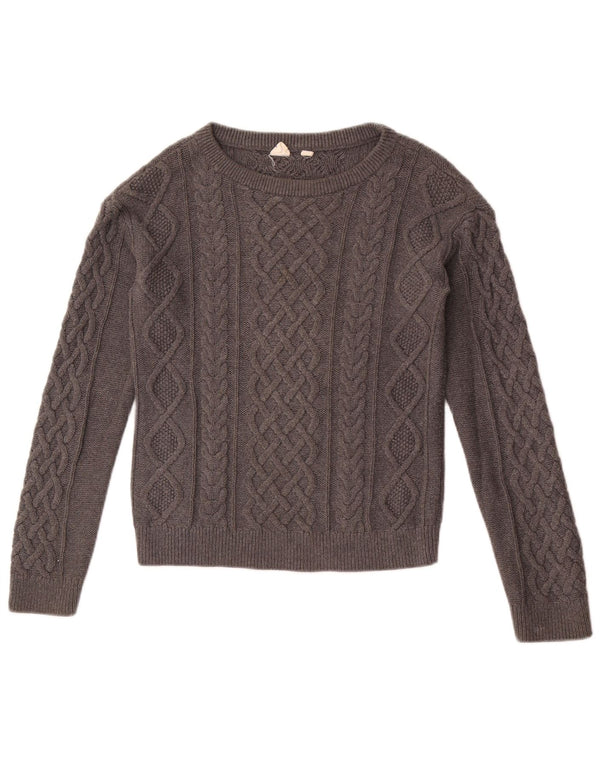 Gap Girls Boat Neck Jumper Sweater 11-12 År XL Grå Bomuld