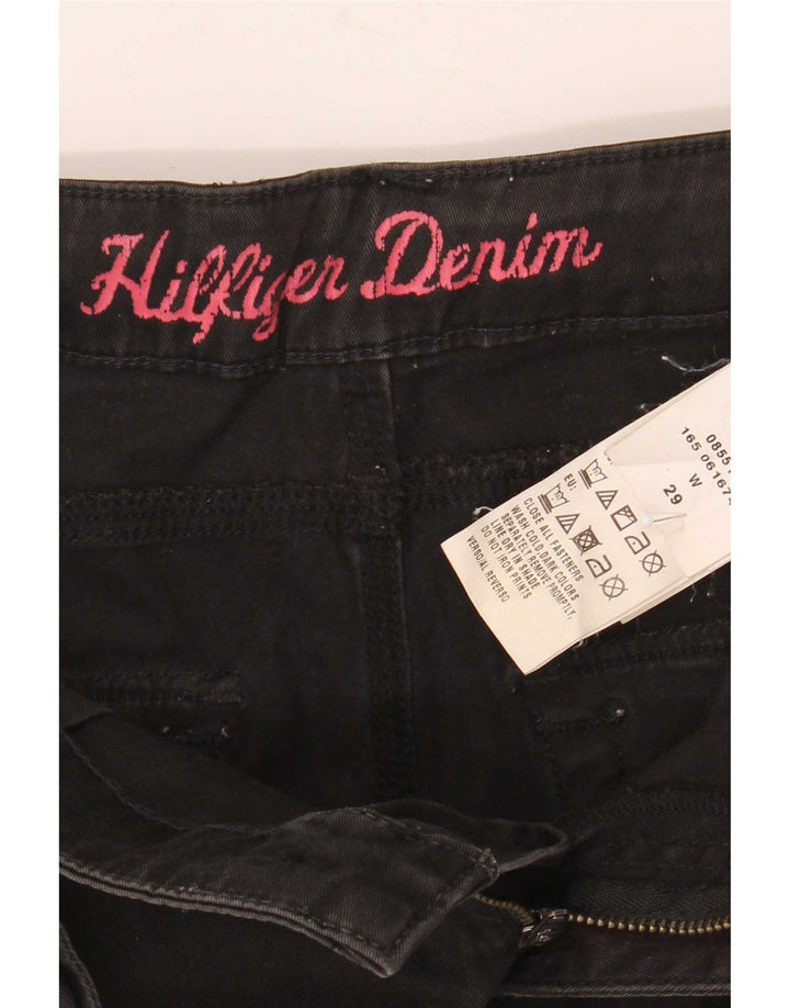 Tommy Hilfiger Kvinder Pegged Chino Shorts W29 Medium Sort Bomuld