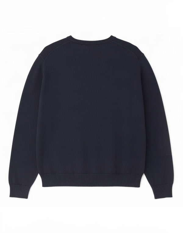 Nautica Herre V-hals sweater XL marineblå bomuld