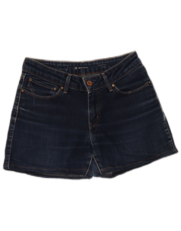 Levi's Womens Bold Curve denimshorts W28 Medium Marineblå Bomuld