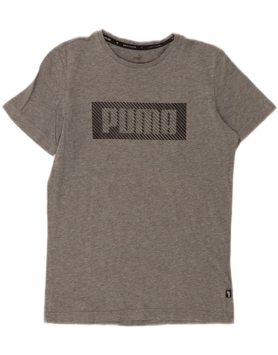 Puma drenge grafisk t-shirt top 13-14 år stor grå bomuld