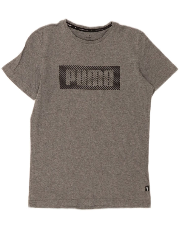 Puma drenge grafisk t-shirt top 13-14 år stor grå bomuld