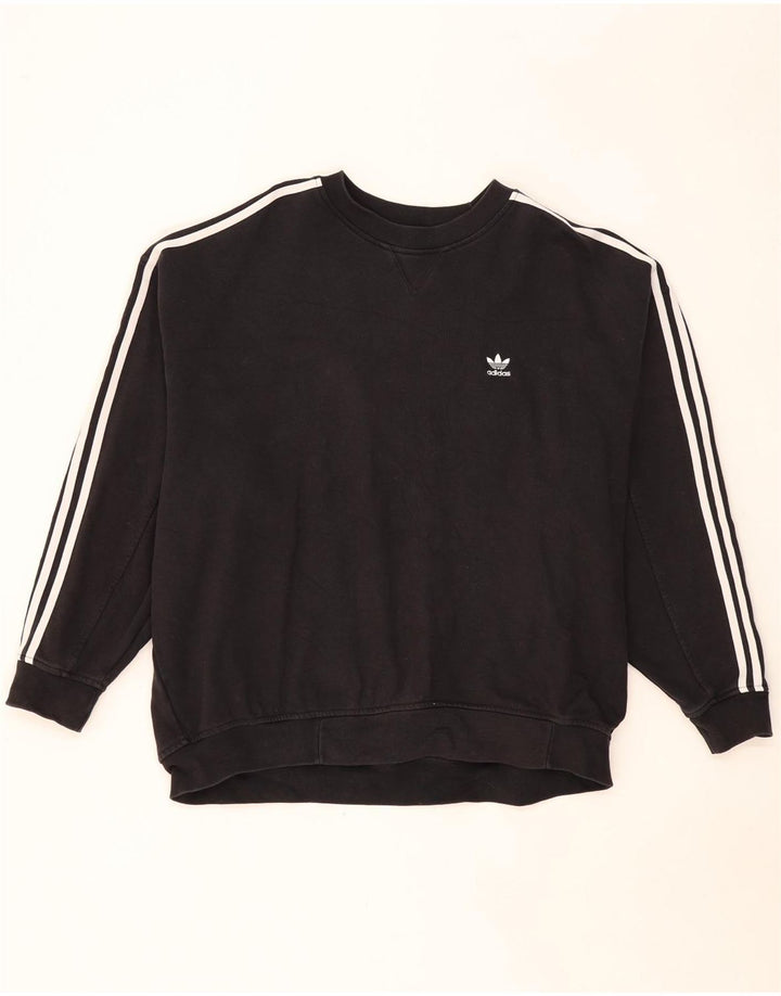 Adidas Dame Oversized Sweatshirt Jumper UK 22 3XL Sort