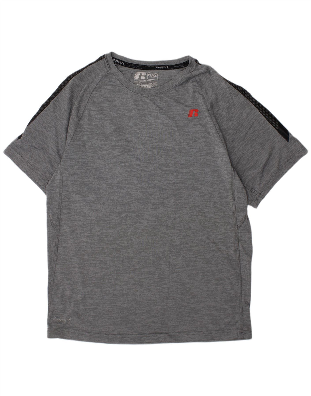 RUSSELL ATHLETIC Drenge Dri-Power T-Shirt Top 14-15 år XL Grå