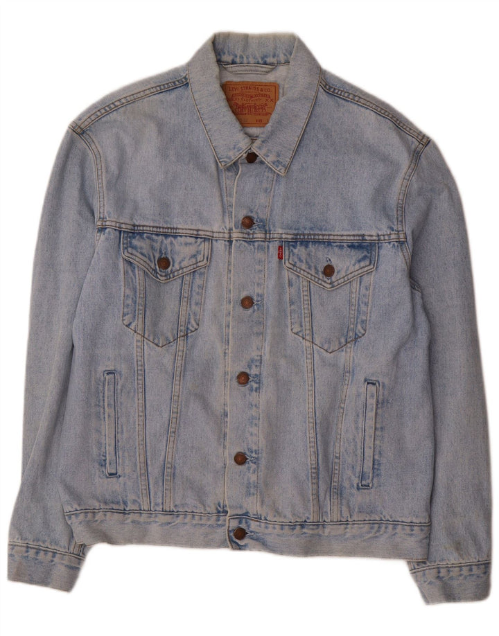 Levi's Herre denimjakke UK 40 Large Blue Cotton