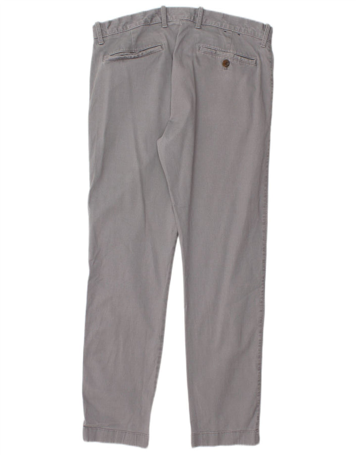 J. CREW Slim Chino-bukser til mænd W32 L28 Grå bomuld