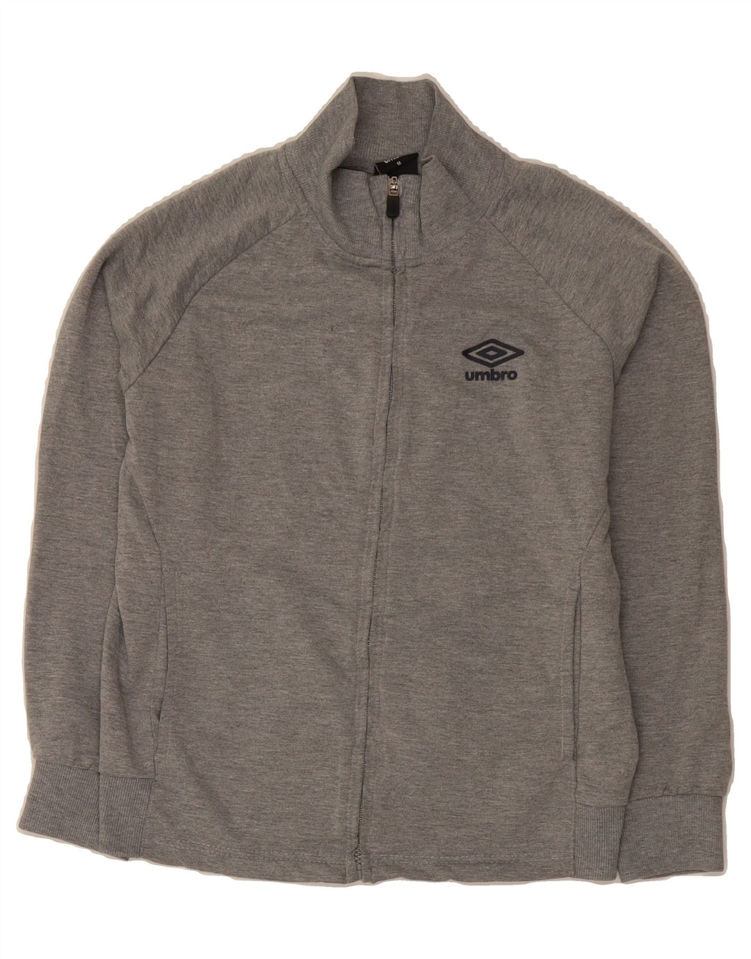 UMBRO Womens Tracksuit Top Jacket UK 14 Medium Grey Cotton Vintage Umbro and Second-Hand Umbro from Messina Hembry 
