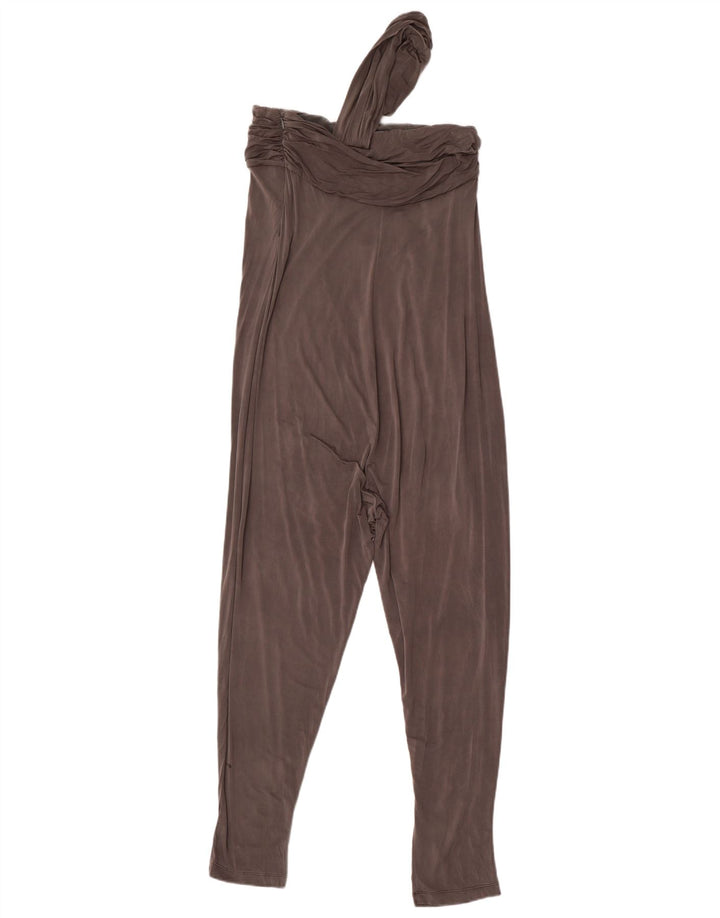 Liu Jo Dame One Shoulder Jumpsuit IT 42 Medium Grey Cupro